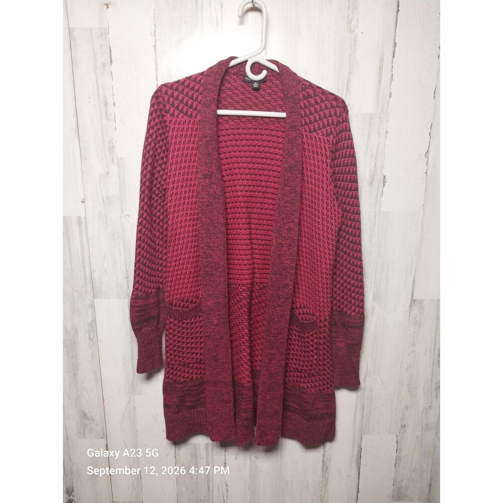Issac Mizrahi Live Women's Medium Open Front Cardigan Sweater